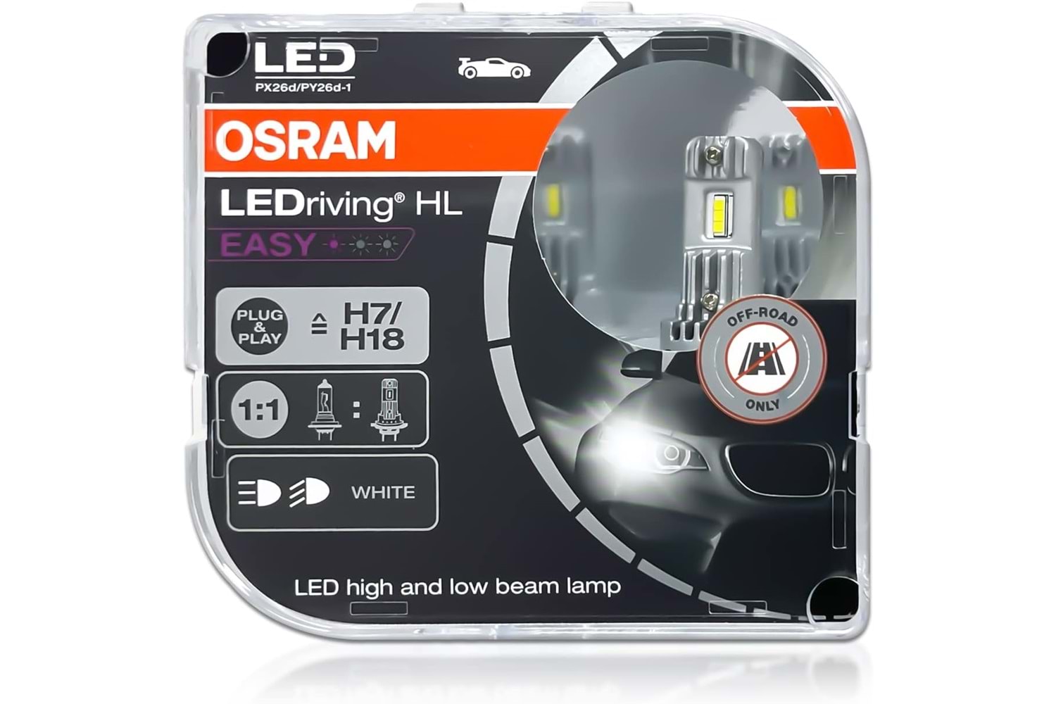 Osram 12V H7 LED Far Ampulu 2Li Kutu 64210DWESY