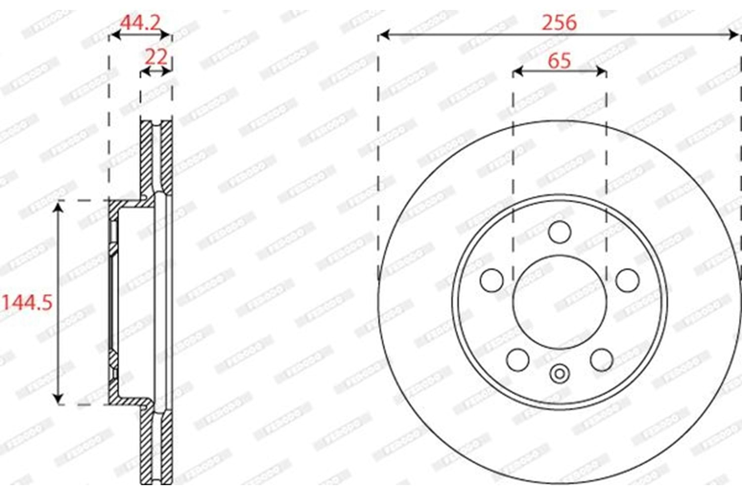 Ferodo Ön Fren Disk Takımı DDF2663C