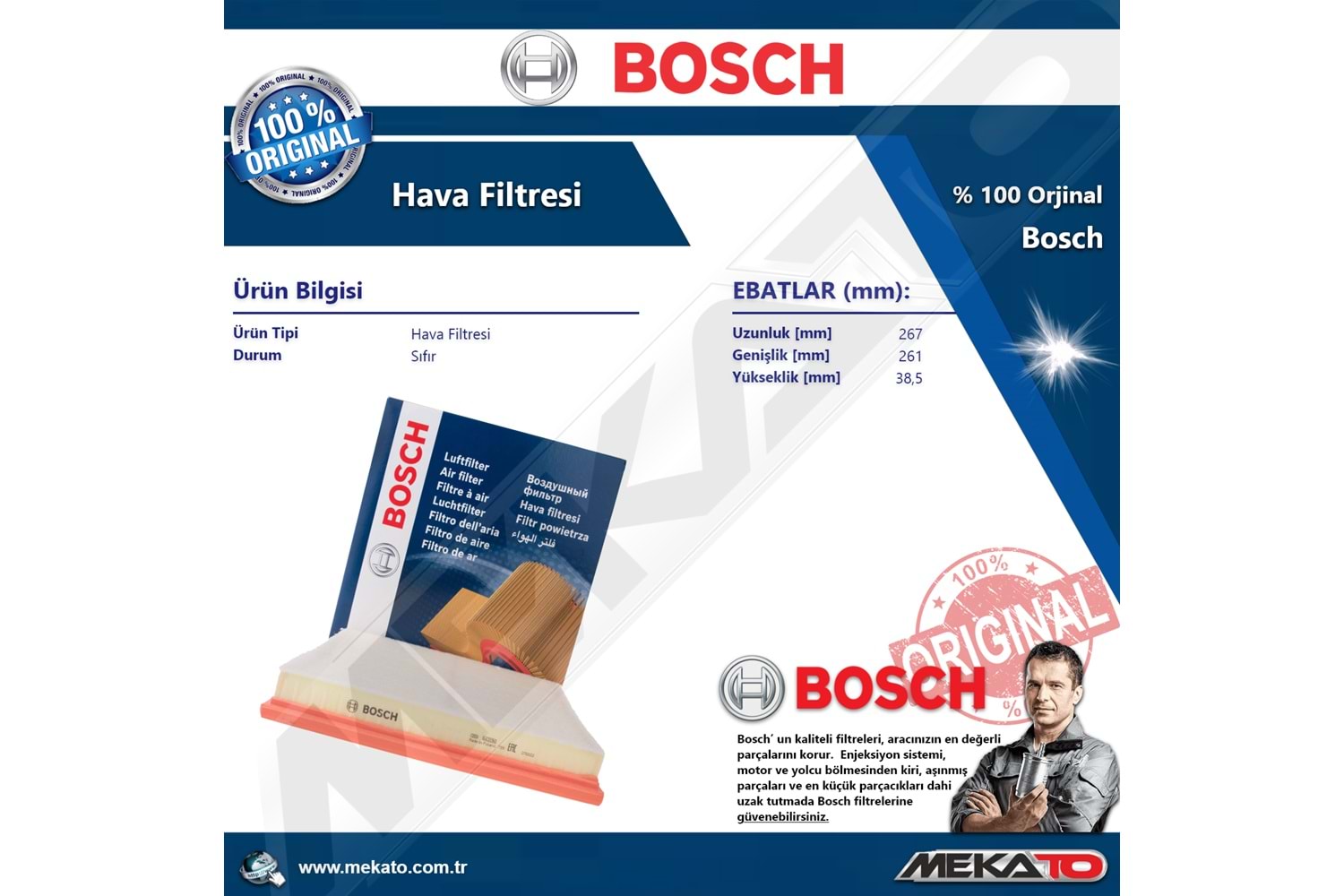 Bmw 1 Seri F20 118 d B47 3 Lü Bosch Filtre Seti Karbonlu 2015-2019