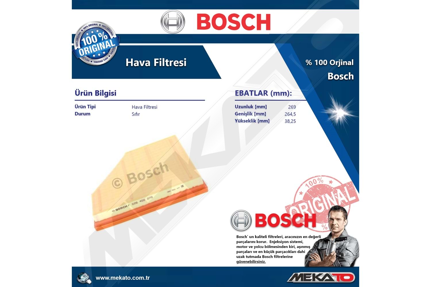 Bmw 1 Seri F20 120 i B48 3 Lü Bosch Filtre Seti Karbonlu 2016-2019