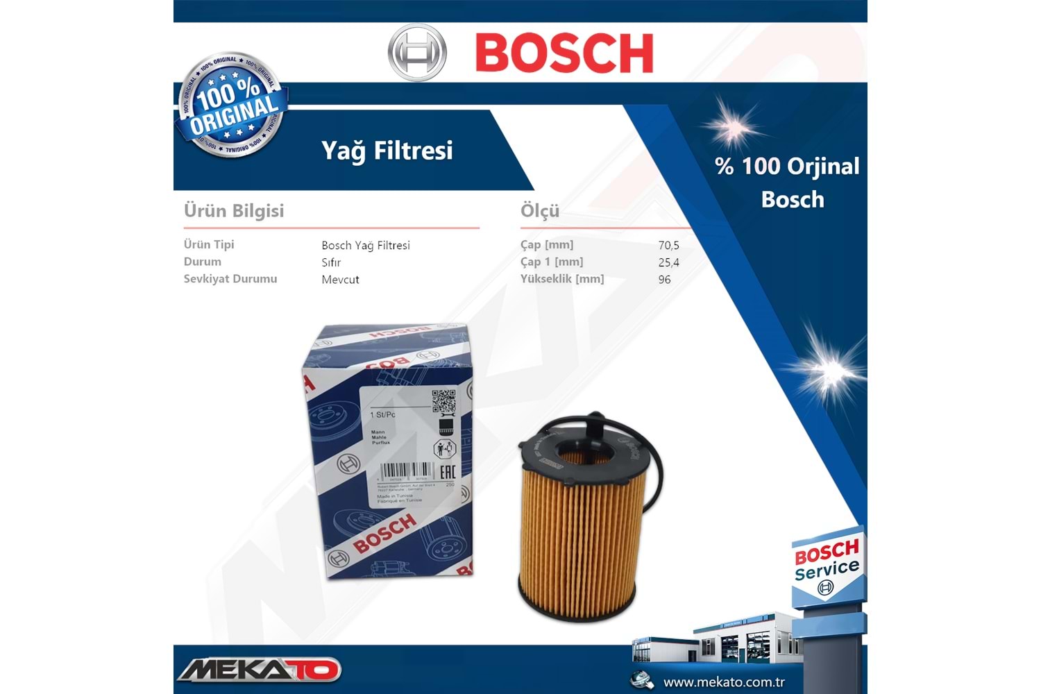 Ford Courier 1.5 TDCI 3 Lü Bosch Karbonlu Filtre Seti 2014-2019