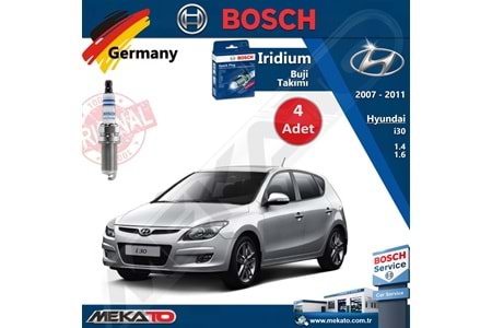 Hyundai i30 Lpg 1.4 1.6 Bosch İridyum Buji Takımı 4 Adet 2007-2011