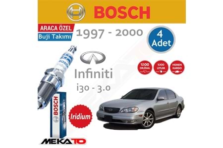 Bosch Infiniti i30 Lpg (3.0) İridyum (1997-2000) Buji Takımı 4 Ad.