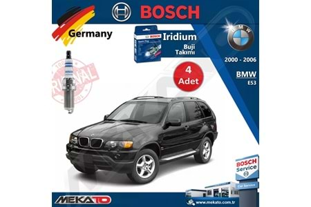 Bmw X5 Seri E53 Lpg Bosch İridyum Buji Takımı 4 Adet 2000-2006