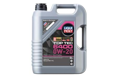 Liqui Moly Top Tec 6400 0w20 RN17 FE Motor Yağı 21585 5 Litre