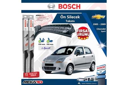 Chevrolet Spark Ön Silecek Takımı Bosch Aero Eco 2005-2009