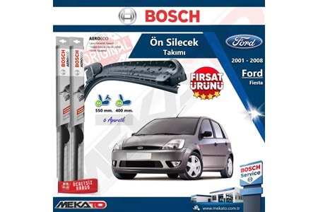 Ford Fiesta Ön Silecek Takımı Bosch Aero Eco 2001-2008