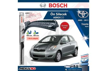 Toyota Yaris Ön Silecek Takımı Bosch Aero Eco 2005-2011