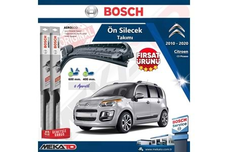 Citroen C3 Picasso Ön Silecek Takımı Bosch Aero Eco 2010-2020