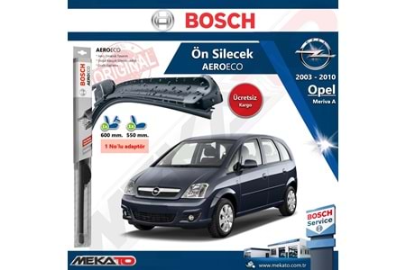 Opel Meriva A Ön Silecek Takımı Bosch Aero Eco 2003-2010
