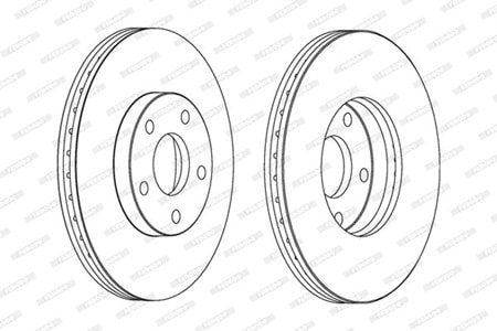 Ferodo Ön Fren Disk Takımı DDF1172