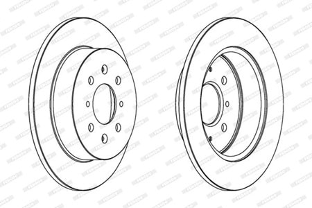 Ferodo Arka Fren Disk Takımı DDF1466