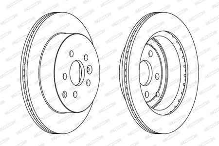 Ferodo Arka Fren Disk Takımı DDF1609