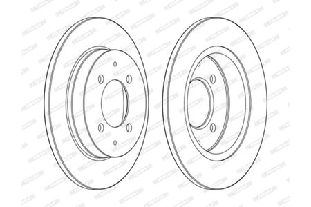 Ferodo Arka Fren Disk Takımı DDF1622C