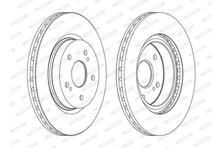 Ferodo Ön Fren Disk Takımı DDF1635C
