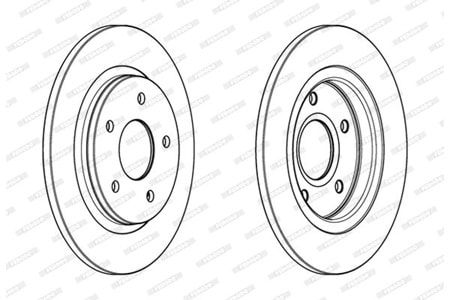 Ferodo Arka Fren Disk Takımı DDF1808C