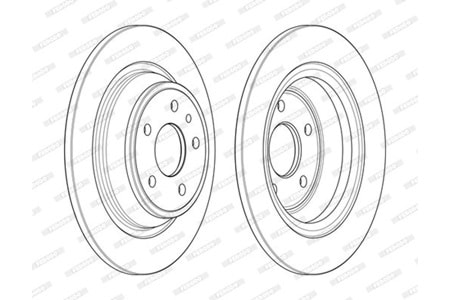 Ferodo Arka Fren Disk Takımı DDF2338C