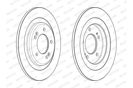 Ferodo Arka Fren Disk Takımı DDF2482C