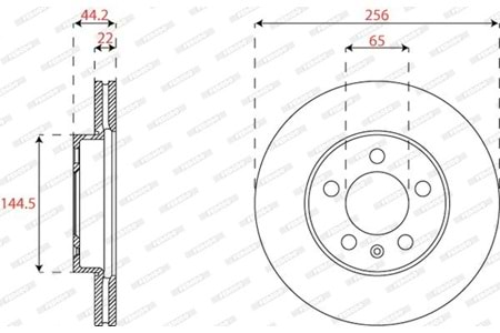 Ferodo Ön Fren Disk Takımı DDF2663C