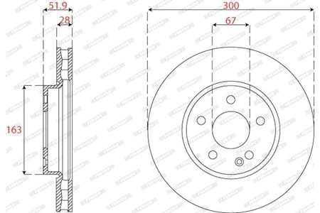 Ferodo Ön Fren Disk Takımı DDF2792C