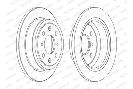 Ferodo Arka Fren Disk Takımı DDF468C