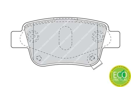 Ferodo Arka Fren Balata Takımı FDB1649