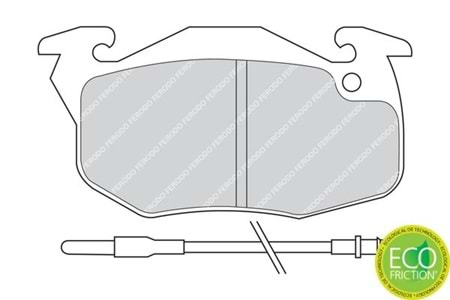 Ferodo Ön Fren Balata Takımı FDB393