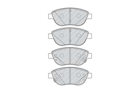 Ferodo Ön Fren Balata Takımı FDB4458