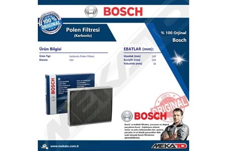 Bmw 1 Seri F20 118 d B47 4 Lü Bosch Filtre Seti Karbonlu 2015-2019