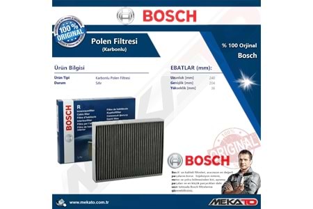 Bmw 1 Seri F20 116 i N13 3 Lü Bosch Filtre Seti Karbonlu 2011-2019