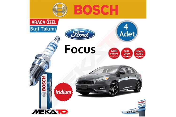 Bosch Ford Focus LPG İridyum Buji Takımı 2011-2018 4 Adet