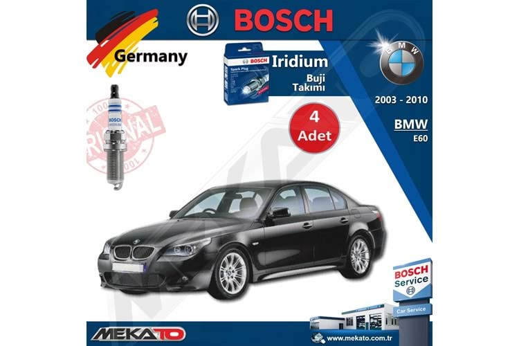 Bmw 5 Seri E60 Lpg Bosch İridyum Buji Takımı 4 Adet 2003-2010