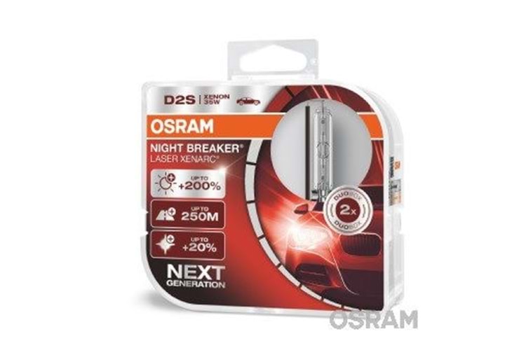 Osram Xenon Night Breaker Laser D2S Ampul Seti 2 Li Kutu