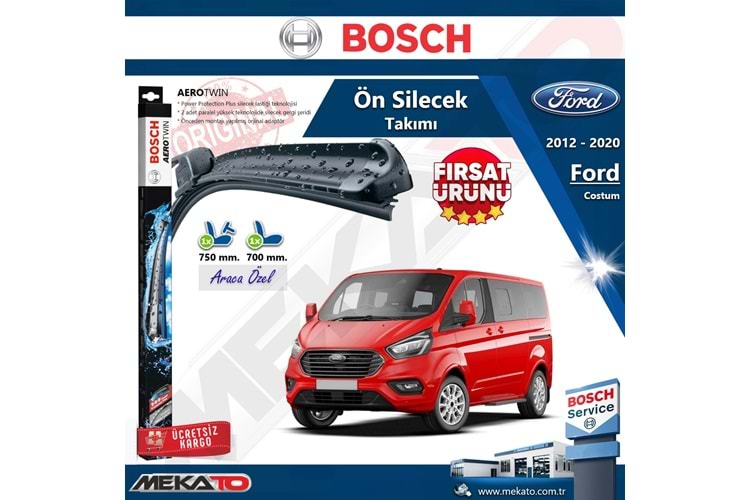 Ford Costum Ön Silecek Takımı Bosch Aero Twin 2012-2020