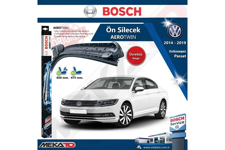 Volkswagen Passat B8 Ön Silecek Takımı Bosch Aero Twin 2014-2019