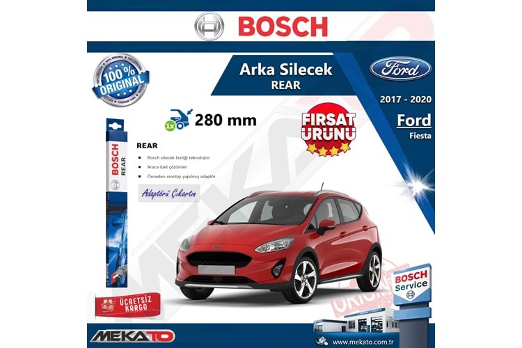 Ford Fiesta Arka Silecek Bosch Rear 2017-2020