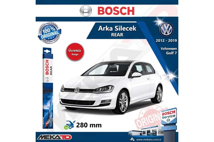 Volkswagen Golf 7 Arka Silecek Bosch Rear 2012-2019