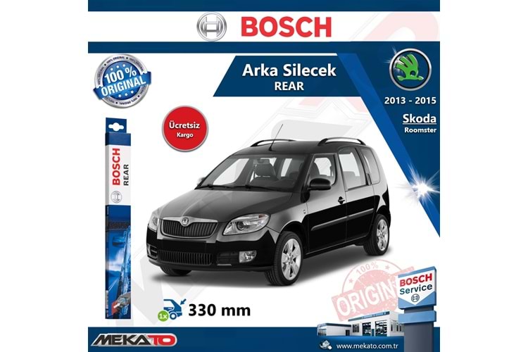 Skoda Roomster Arka Silecek Bosch Rear 2013-2015