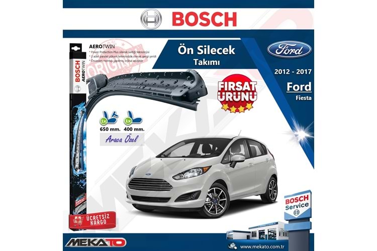 Ford Fiesta Ön Silecek Takımı Bosch Aero Twin 2012-2017