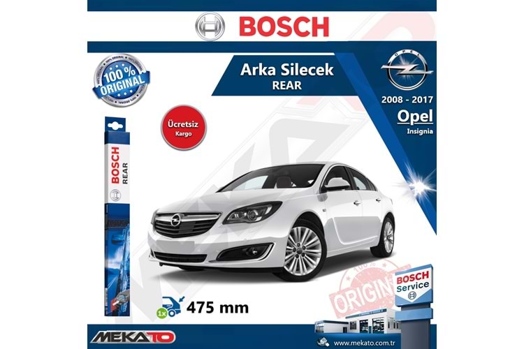 Opel Insignia Arka Silecek Bosch Rear 2008-2017