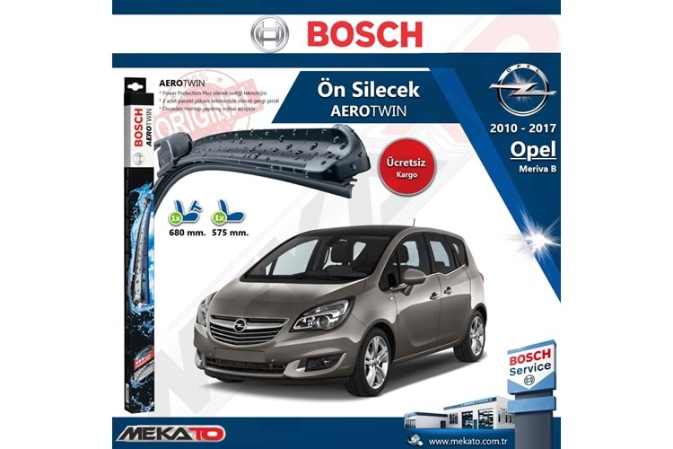 Opel Meriva B Ön Silecek Takımı Bosch Aero Twin 2010-2017