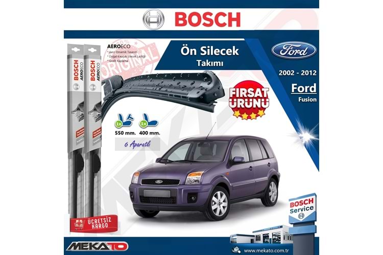 Ford Fusion Ön Silecek Takımı Bosch Aero Eco 2002-2012