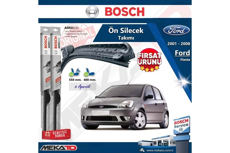 Ford Fiesta Ön Silecek Takımı Bosch Aero Eco 2001-2008