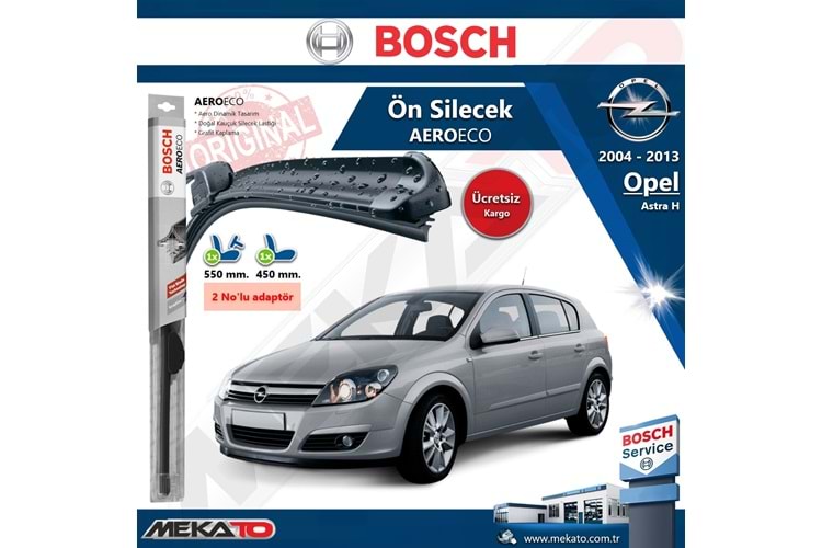 Opel Astra H Ön Silecek Takımı Bosch Aero Eco 2004-2013