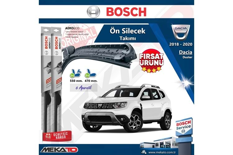 Dacia Duster Ön Silecek Takımı Bosch Aero Eco 2018-2020