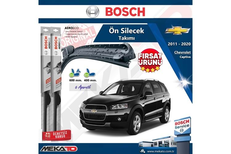 Chevrolet Captiva Ön Silecek Takımı Bosch Aero Eco 2011-2020