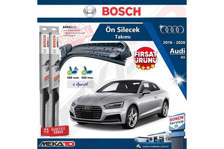 Audi A5 Ön Silecek Takımı Bosch Aero Eco 2016-2020
