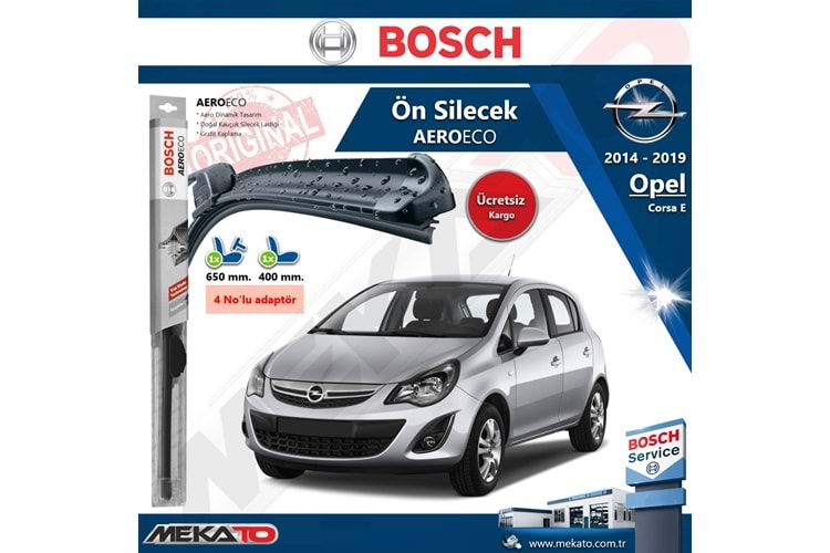 Opel Corsa E Ön Silecek Takımı Bosch Aero Eco 2014-2019
