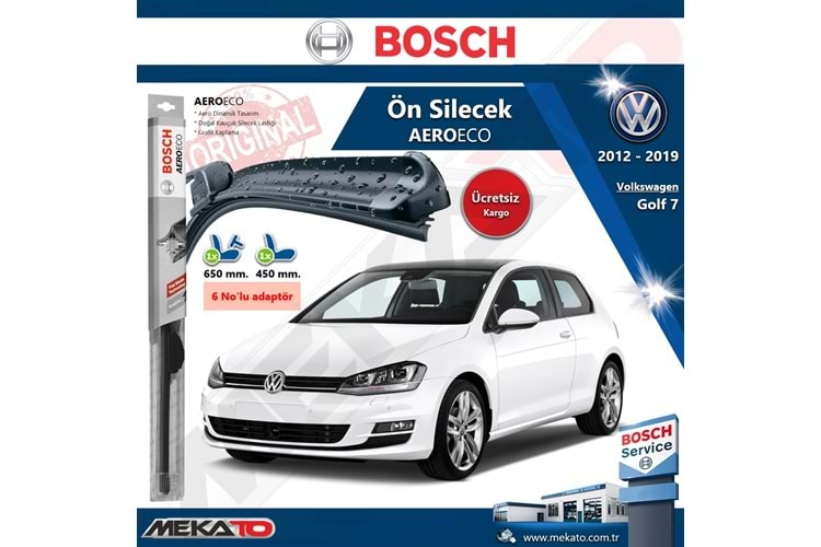 Volkswagen Golf 7 Ön Silecek Takımı Bosch Aero Eco 2012-2019