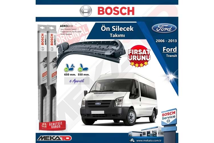 Ford Transit Ön Silecek Takımı Bosch Aero Eco 2006-2013